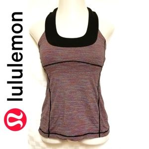 Lululemon scoop neck mesh T back tank top.